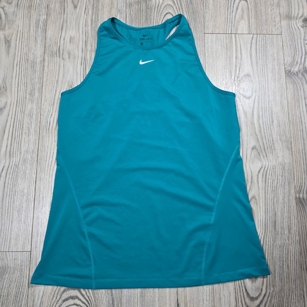 Nike Pro All Over Mesh Training Tank - Geode Teal - Womens Medium